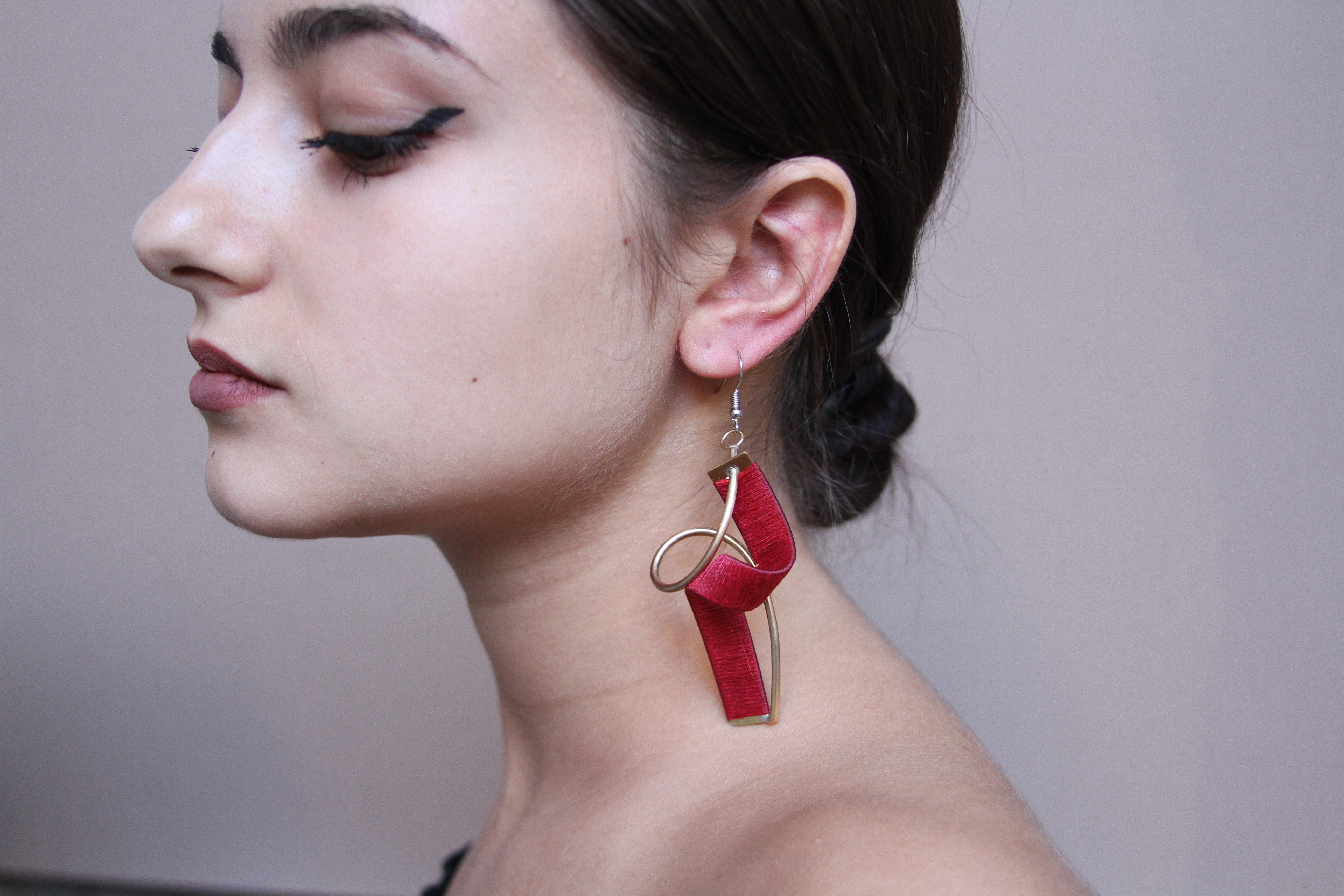 Happiness Earrings Red