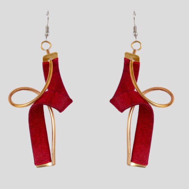 Happiness Earrings Red