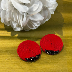 Handmade Red Earrings (Yalda)