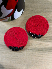 Handmade Red Earrings (Yalda)