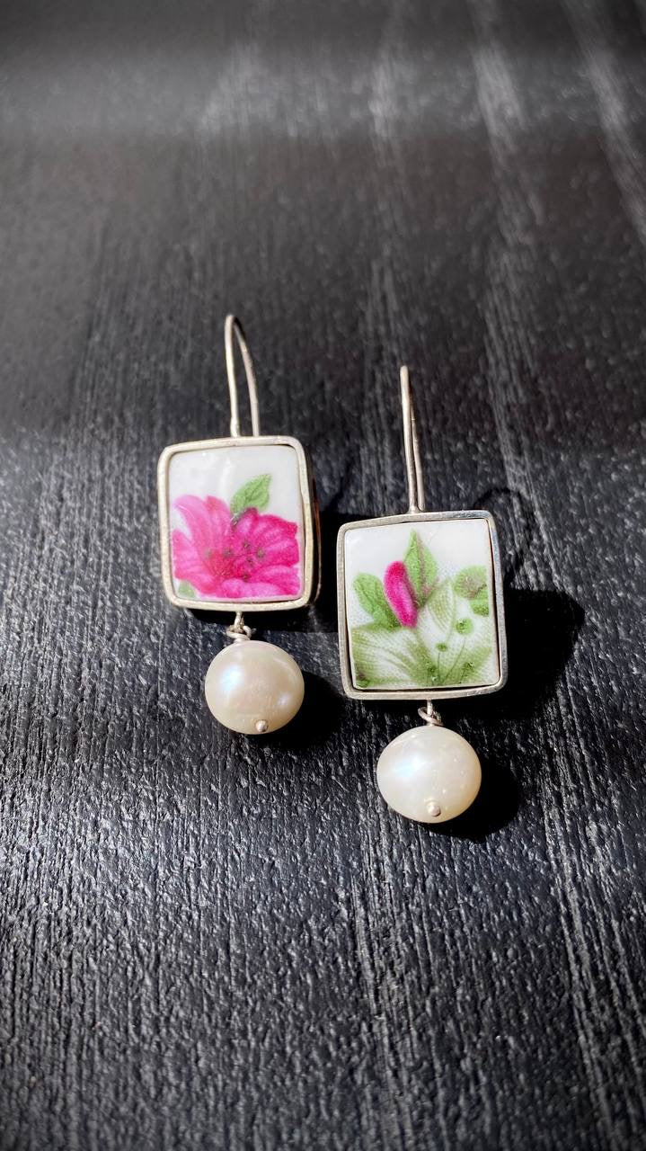 Handmade Earrings With Pearl