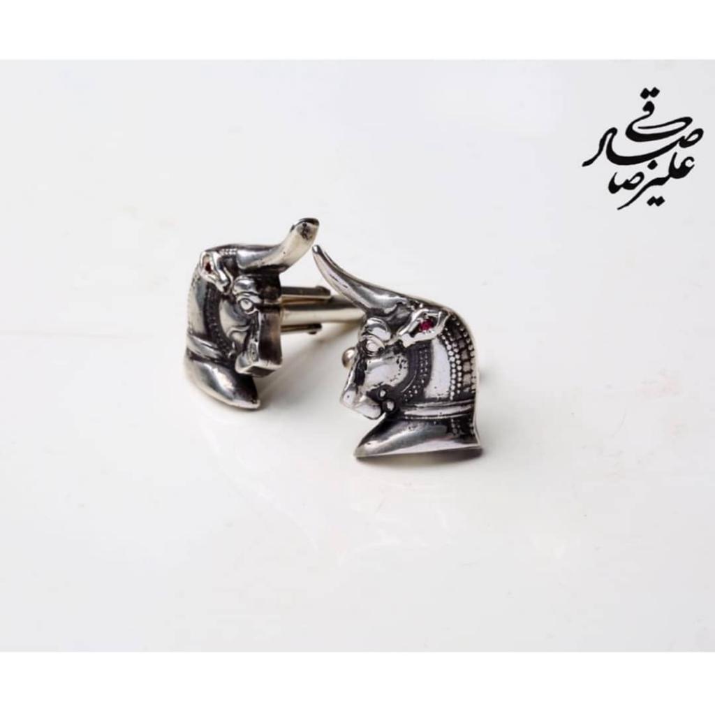 Handmade Silver Cufflinks 'Achaemenid'