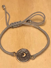 Handmade Silver & Gold Moon Bracelet