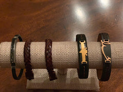 Unisex leather bracelet