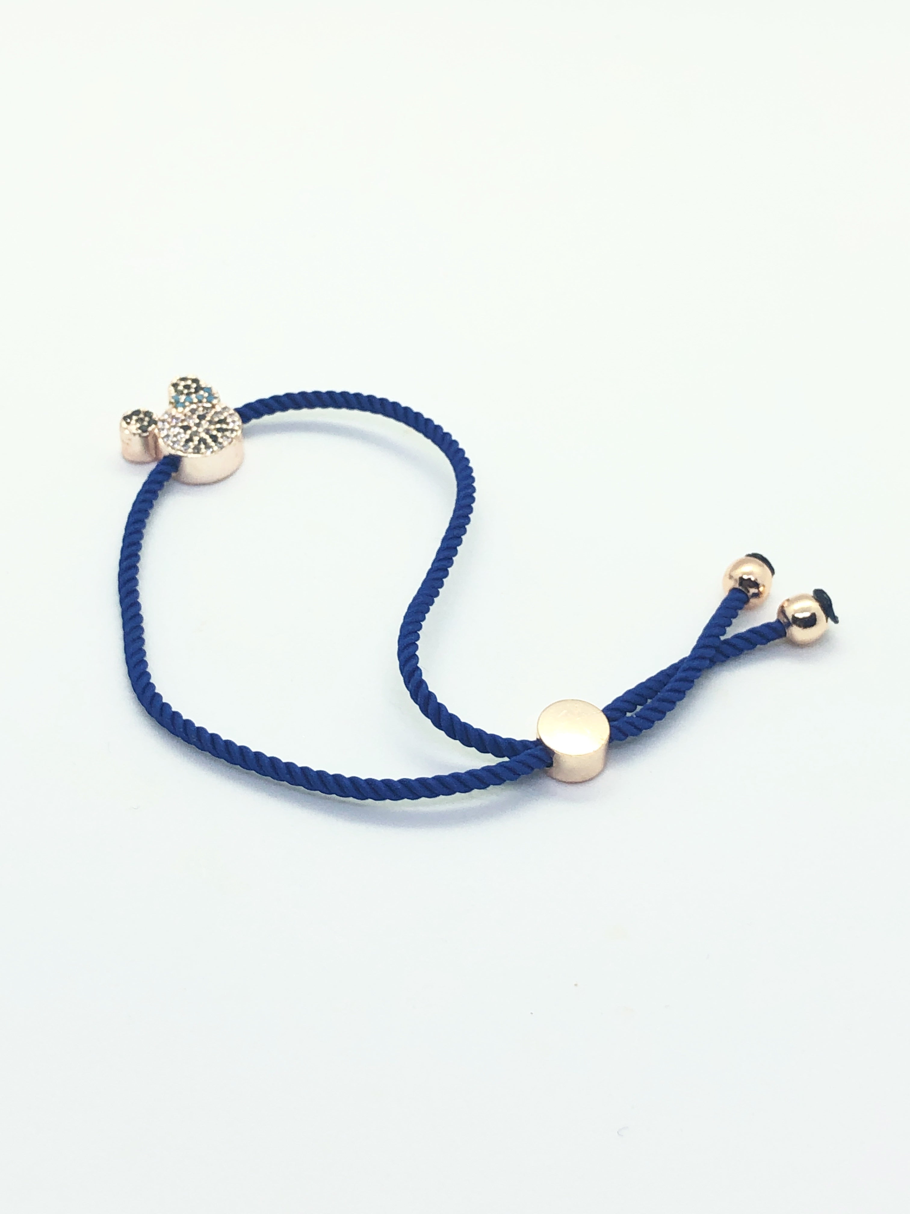 Rose Gold Hello Kitty Bracelet with Dark Blue Band