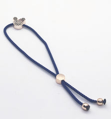 Rose Gold Hello Kitty Bracelet with Dark Blue Band