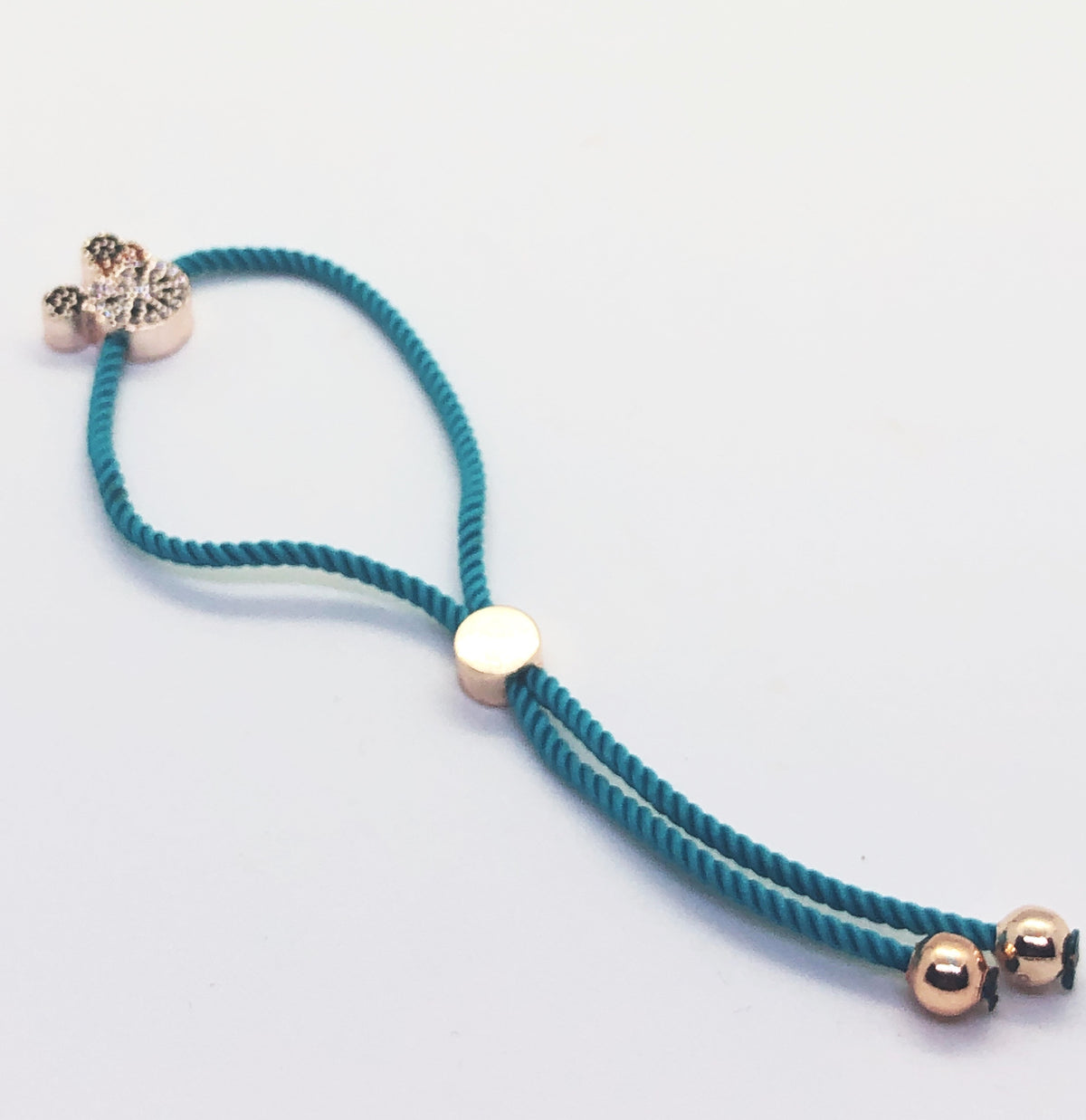 Rose Gold Hello Kitty Bracelet with Light Blue Band