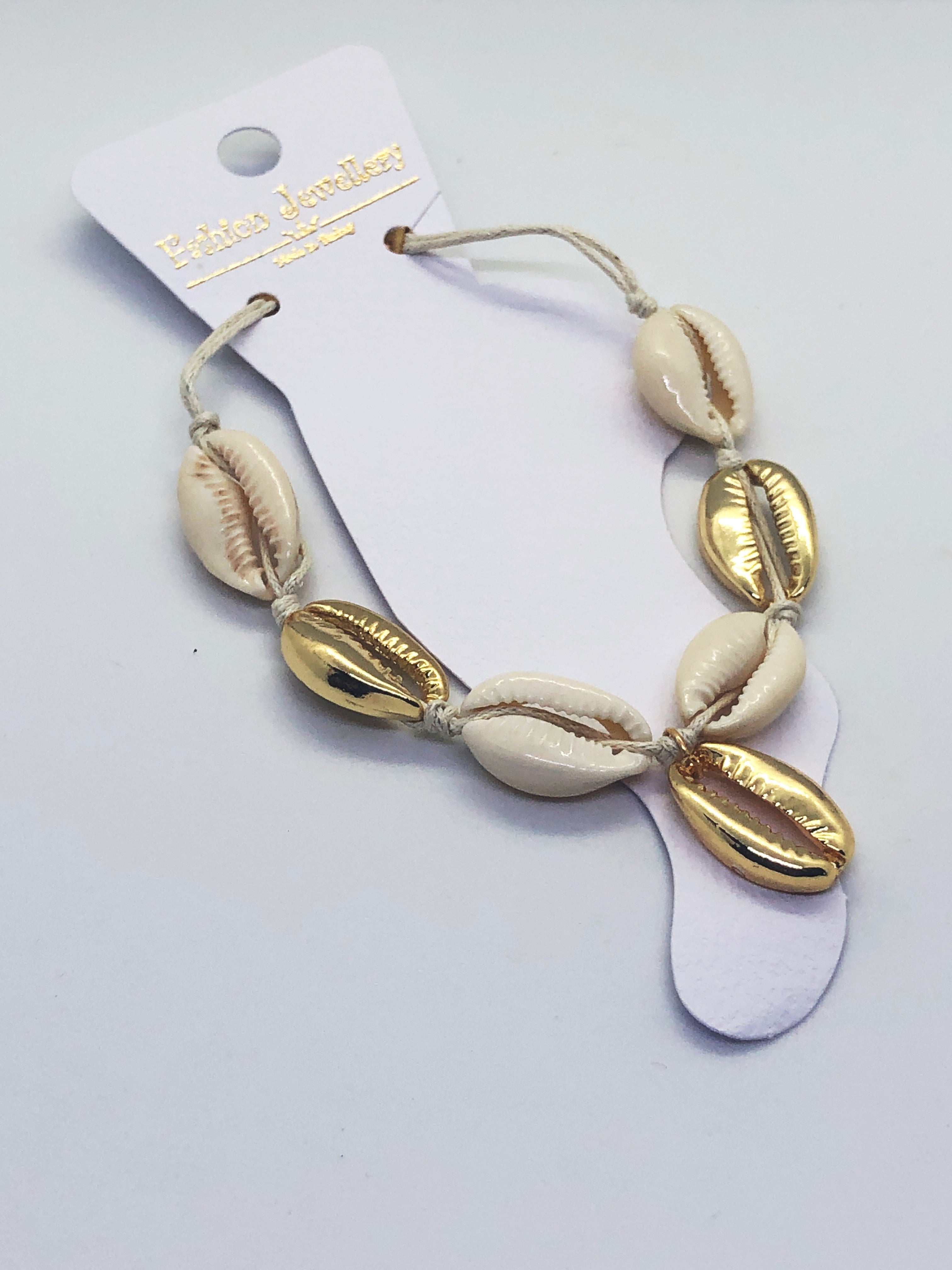 Gold Sea Shell Anklet