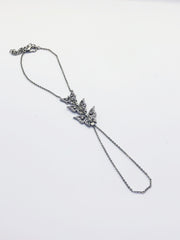 Silver Butterfly Hand Chain Bracelet