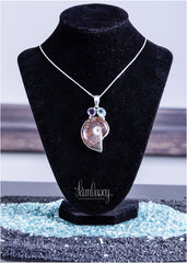 Silver pendent with natural stone
