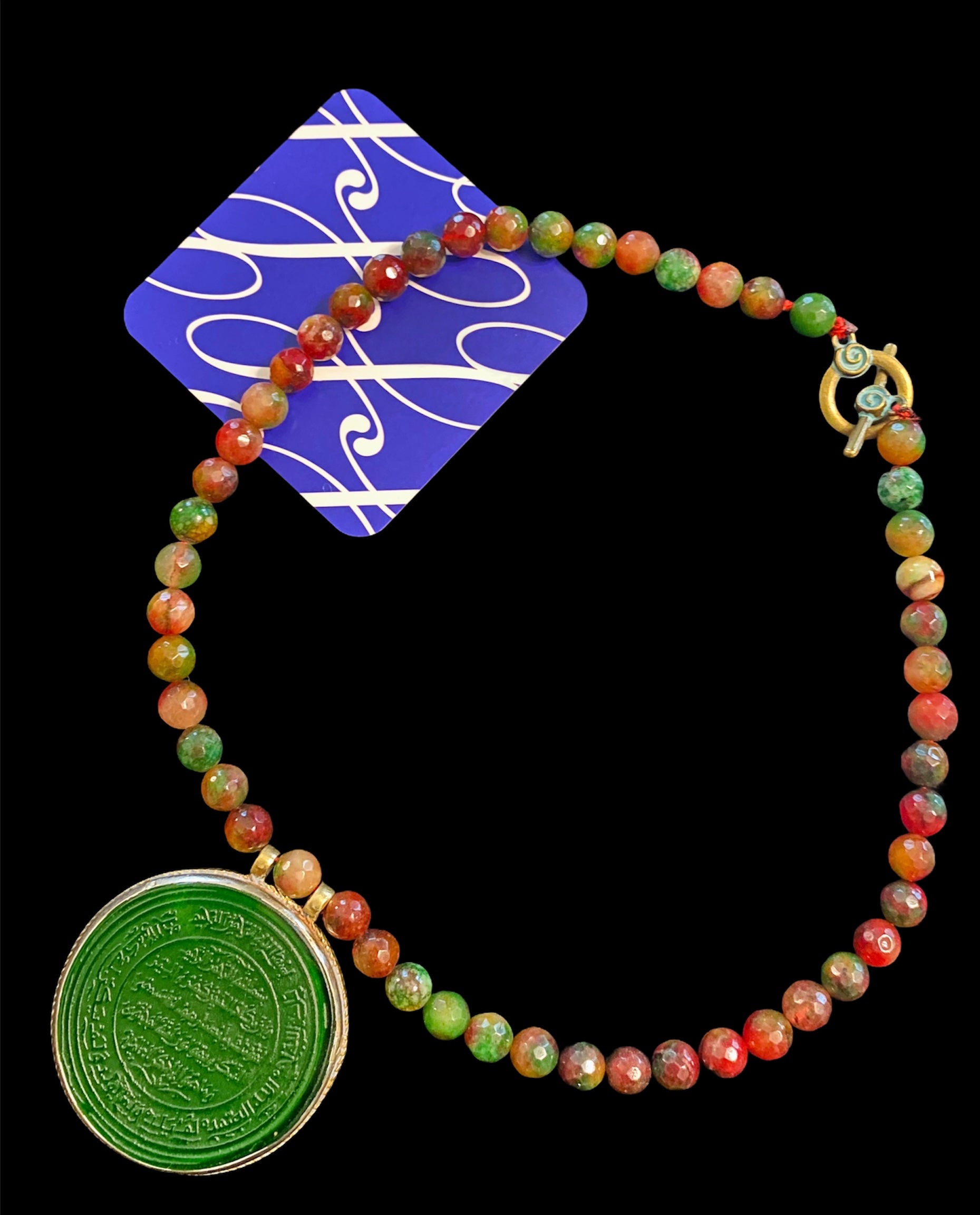 Handmade multicolour stones (Jade and Agate)