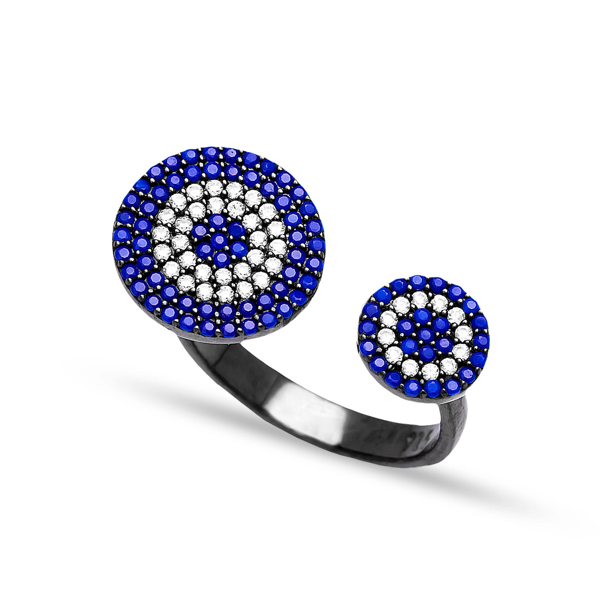 Adjustable Round Ring In Turkish Handcrafted Silver Jewelry