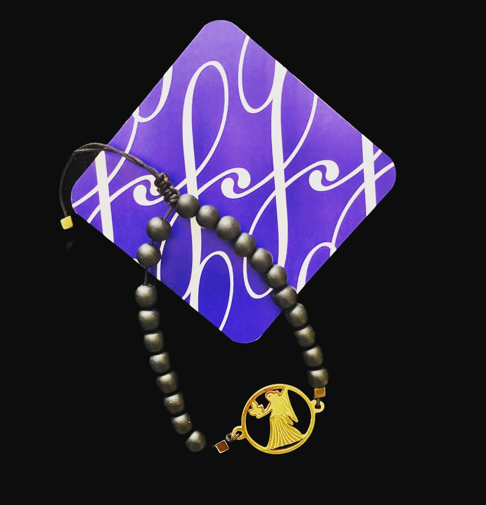 Gold Plated Zodiac Bracelet with onyx stone