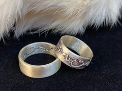 Paired Silver Rings