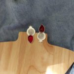 Farhad’s Pomegranate Silver Earrings – Ruby Inspired Myth