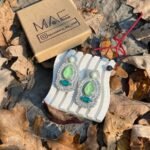 Javaneh Handmade Earrings (Swarovski Pearl and Stone embroidery with high Quality Material)