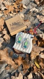 Javaneh Handmade Earrings (Swarovski Pearl and Stone embroidery with high Quality Material)