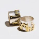 Tehran Handmade Ring Silver and Brass