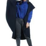 Black Customize vest with Leather Laser Cut on back