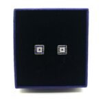 Sterling silver earrings with zirconia stones