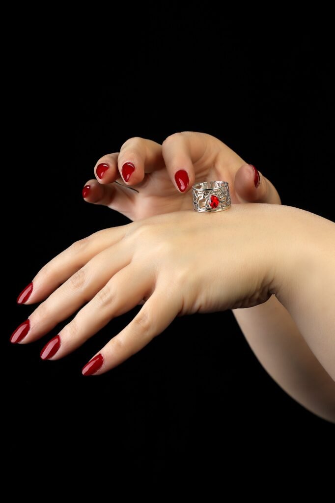 Handmade Silver Ring with Rubby Stone Maahrokh