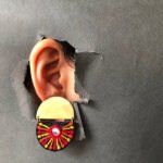 Handcrafted Brass Mirror Embroidered Earrings – Lightweight Statement Gift for All Seasons