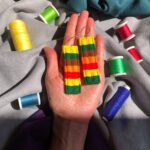 Handmade Colorful Embroidered Earrings with Brass – Lightweight & Unique