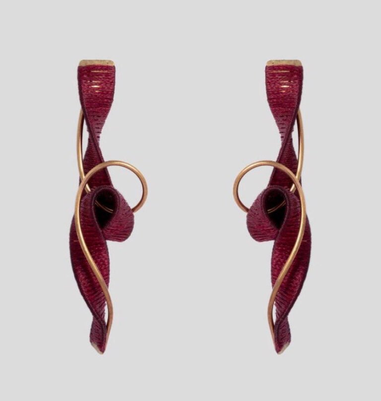 Bliss Dark Red Earrings