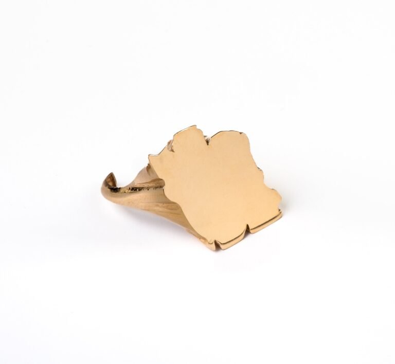 Flat Iran Bronze Ring (Adjustable )