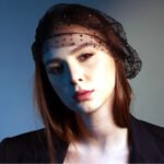 Handmade Tulle Hat with Heat-Set Embellished Stones