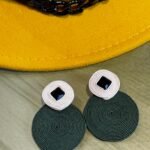 Handmade Green Earrings (Bahar 01)