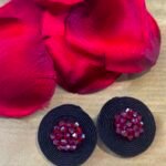 Handmade Black and Red Earrings