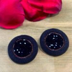 Handmade Black Circle Earrings