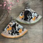 Handmade Bronze Gold plated Earrings (Oshaghe Shabe Mahtab)