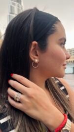 Bubble Earrings with Pearls - Image 4