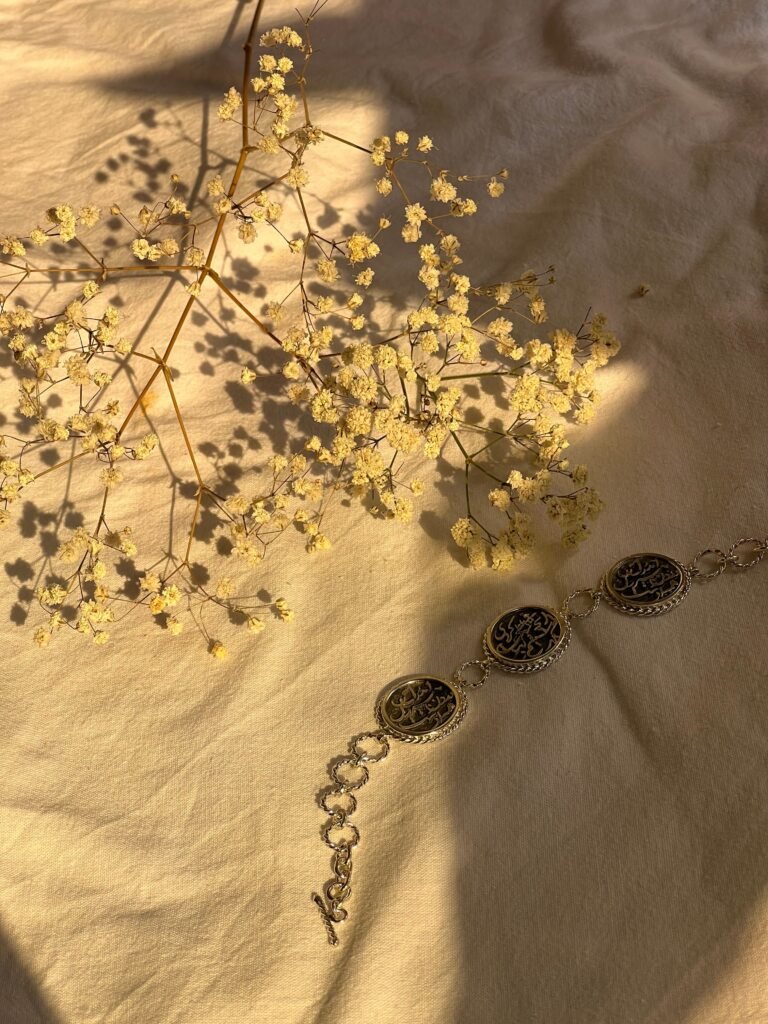 Calligraphy Silver Bracelet
