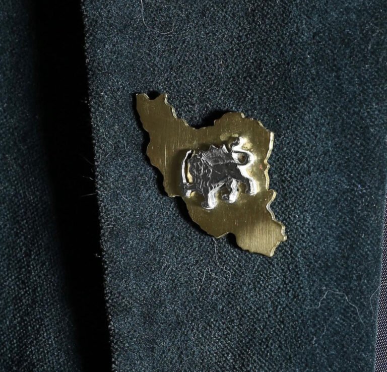Iran Handmade Brooch Silver And Gold plated