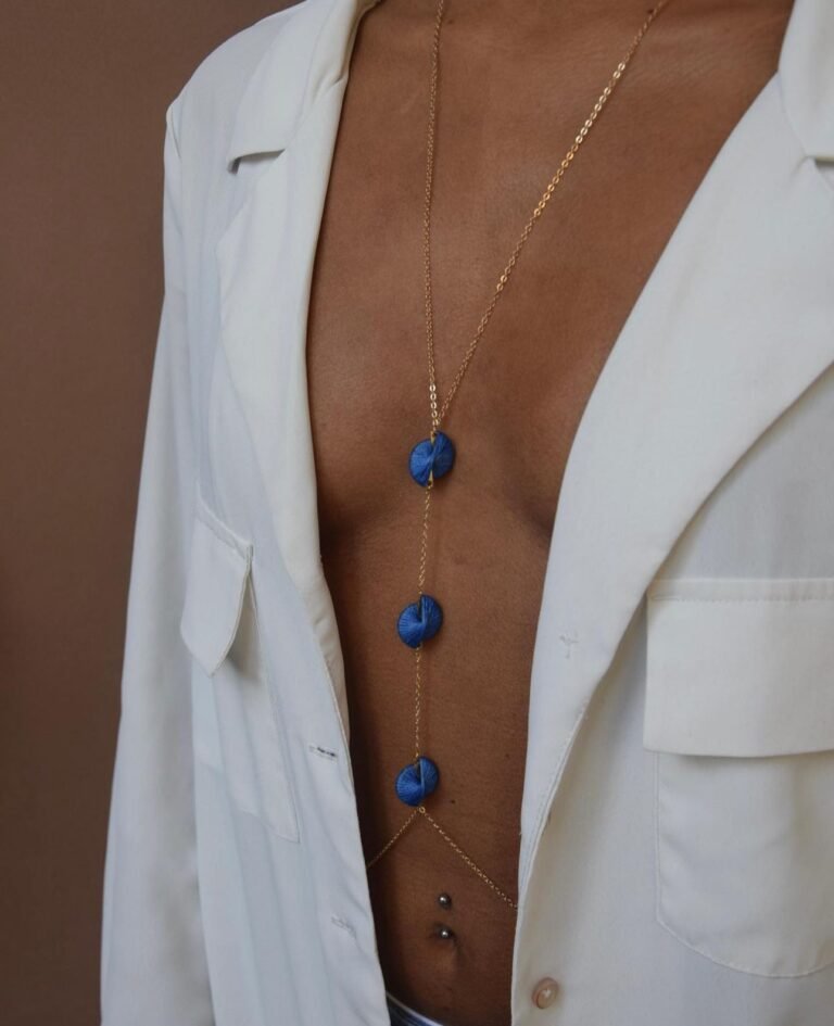 Navy Trio body Jewelry