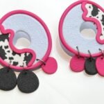 Moto Pink Handmade Earring