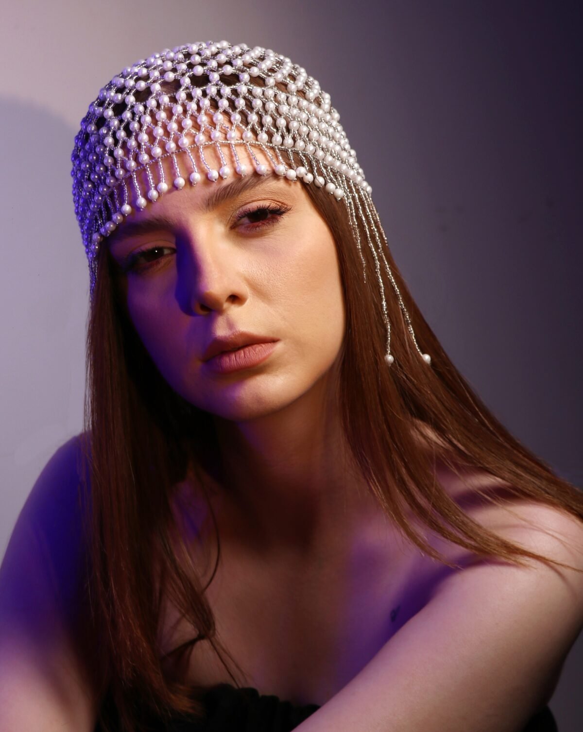 Handmade Pear and Bead Headpiece - Image 3