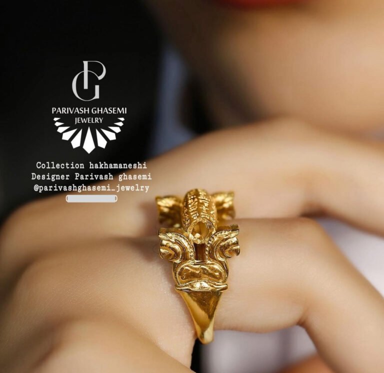Handmade Gold Plated Silver Ring (Cyrus Cylinder)