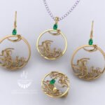 Handmade Gold Plated Silver set