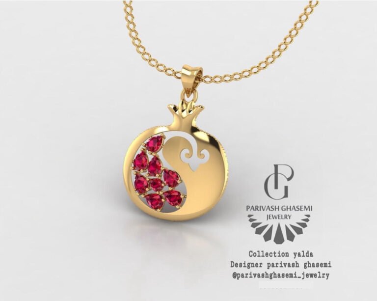 Handmade Gold Plated Silver Necklace (Yalda collection)