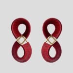 Behru Large Red Earrings
