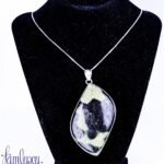 Silver pendent with natural stone