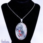 Silver pendent with natural stone