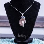 Silver pendent with natural stone