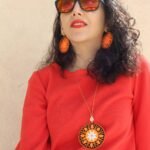 Handmade Baluchi Embroidery Necklace with Mirror Work – Adjustable Brass & Eco-Friendly Jewelry - Image 3