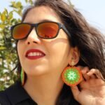 Handmade Palivar Embroidery Pendant Necklace & Stud Earrings – Adjustable Brass Jewelry Set with Mirror | Persian Balochi Needlework - Image 11