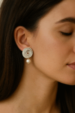 Handmade Sterling silver Twist earring - Image 4